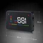 A200 OBD2 3.5 inch Vehicle-mounted Head Up Display Security System, Support Car Speed / Engine Revolving Speed Display / Water Temperature / Voltage, A200