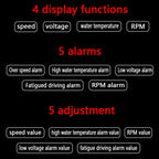 A200 OBD2 3.5 inch Vehicle-mounted Head Up Display Security System, Support Car Speed / Engine Revolving Speed Display / Water Temperature / Voltage, A200