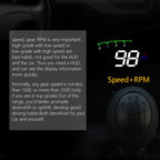 A900 OBD2 3.5 inch Vehicle-mounted Head Up Display Security System, Support Car Speed / Engine Revolving Speed Display / Water Temperature / Voltage / Driving Mileage, A900