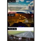 A900 OBD2 3.5 inch Vehicle-mounted Head Up Display Security System, Support Car Speed / Engine Revolving Speed Display / Water Temperature / Voltage / Driving Mileage, A900
