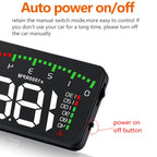 A900 OBD2 3.5 inch Vehicle-mounted Head Up Display Security System, Support Car Speed / Engine Revolving Speed Display / Water Temperature / Voltage / Driving Mileage, A900