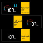 D2500 OBD2+GPS 4 inch Vehicle-mounted Head Up Display Security System, Support Car Speed / Engine Revolving Speed Display / Water Temperature / Battery Voltage / Running Speed & Direction & Distance, D2500