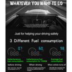 D2500 OBD2+GPS 4 inch Vehicle-mounted Head Up Display Security System, Support Car Speed / Engine Revolving Speed Display / Water Temperature / Battery Voltage / Running Speed & Direction & Distance, D2500