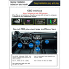 D2500 OBD2+GPS 4 inch Vehicle-mounted Head Up Display Security System, Support Car Speed / Engine Revolving Speed Display / Water Temperature / Battery Voltage / Running Speed & Direction & Distance, D2500