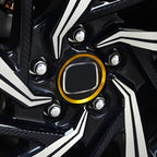 4 PCS Car Metal Wheel Hub Decoration Ring for BMW 5 Series 2018