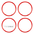 4 PCS Car Metal Wheel Hub Decoration Ring for BMW 5 Series 2018