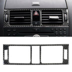 Car Dashboard Air Conditioning Frame Carbon Fiber Decorative Sticker for Mercedes-Benz W204 2007-2013, Dashboard Air Conditioning Frame