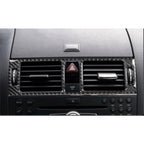 Car Dashboard Air Conditioning Frame Carbon Fiber Decorative Sticker for Mercedes-Benz W204 2007-2013, Dashboard Air Conditioning Frame