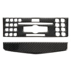 2 PCS Car CD Adjustment Frame Carbon Fiber Decorative Sticker for Mercedes-Benz W204 2007-2010, CD Adjustment Frame (A)