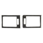 2 PCS Car Dashboard  Right and Left Air Outlet Frame Carbon Fiber Decorative Sticker for Mercedes-Benz W204 2007-2013, Dashboard Right and Left Air Outlet Frame