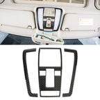 3 PCS Car Front Dome Light Panel Carbon Fiber Decorative Sticker for Mercedes-Benz W204 2007-2013, Front Dome Light Panel