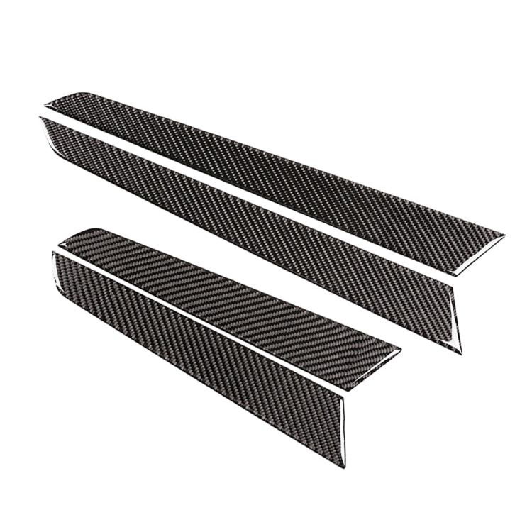 4 PCS Car Door Panel Carbon Fiber Decorative Sticker for Mercedes-Benz W204 2007-2013, Door Panel