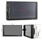 7018B 7.0 inch HD Touch Screen Dual DIN Car Radio Bluetooth Stereo MP3 / MP4 / MP5 Player with Remote Control, with Rearview Camera, 6800 Module, Support  FM / TF Card / USB Flash Disk, 7018B