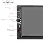7018B 7.0 inch HD Touch Screen Dual DIN Car Radio Bluetooth Stereo MP3 / MP4 / MP5 Player with Remote Control, with Rearview Camera, 6800 Module, Support  FM / TF Card / USB Flash Disk, 7018B