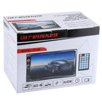 7018B 7.0 inch HD Touch Screen Dual DIN Car Radio Bluetooth Stereo MP3 / MP4 / MP5 Player with Remote Control, with Rearview Camera, 6800 Module, Support  FM / TF Card / USB Flash Disk, 7018B