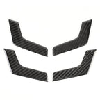 4 PCS Car Door Inner Handle Panel Carbon Fiber Decorative Sticker for Mercedes-Benz W204 2007-2013, Door Inner Handle Panel