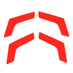 4 PCS Car Door Inner Handle Panel Carbon Fiber Decorative Sticker for Mercedes-Benz W204 2007-2013, Door Inner Handle Panel