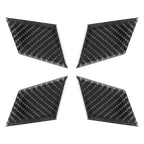 4 PCS Car Door Inner Handle Wrist Panel Carbon Fiber Decorative Sticker for Mercedes-Benz W204 2007-2013, Door Inner Handle Wrist Panel