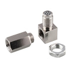 90 Degree Car Oxygen Sensor Spacer Engine Light CEL Check Bung Mini Catalytic Converter M18 x 1.5, 90 Degree