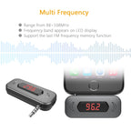 Doosl DSER116 Multifunctional Car FM Transmitter Wireless Music Receiver with 3.5mm Jack & LCD Display, Support Hands-free Call, DSER116