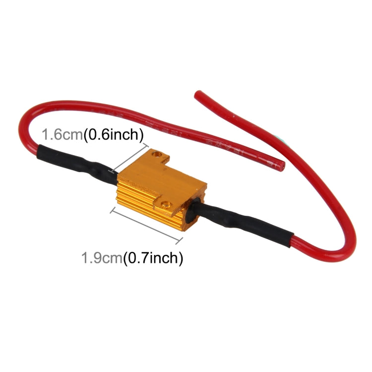 2 PCS Car Canbus Error Canceller Decoder Load Resistor LED 10W 39 Ohm No Blinking Decoder, 10W 39 Ohm