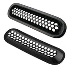 7 PCS Car Front Racing Front Grille Grid Insect Net for Jeep Wrangler JK 2007-2017, For Jeep Wrangler 2007-2017