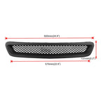 Car Front Racing Front Grille Grid ABS Insect Net for Honda Civic 1996-1998, For Honda Civic 1996-1998