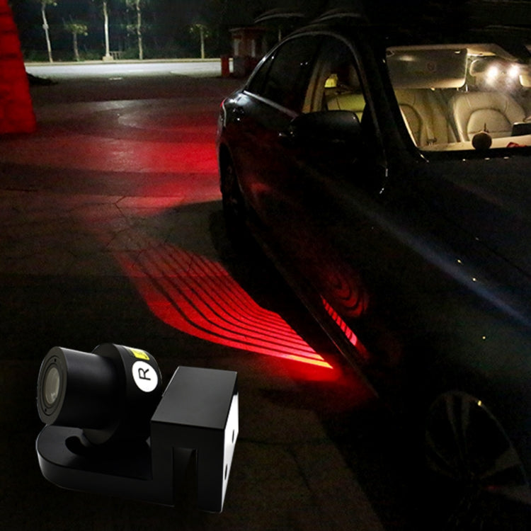 2 PCS DC 8-36V Ghost Shadow Courtesy Angel Wings Projection Lamp Car Door LED Welcome Lights, Red, White, Cold Blue, Blue