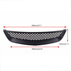Car Front Racing Front Grille Grid ABS Insect Net for Honda Civic 2001-2003, For Honda Civic 2001-2003