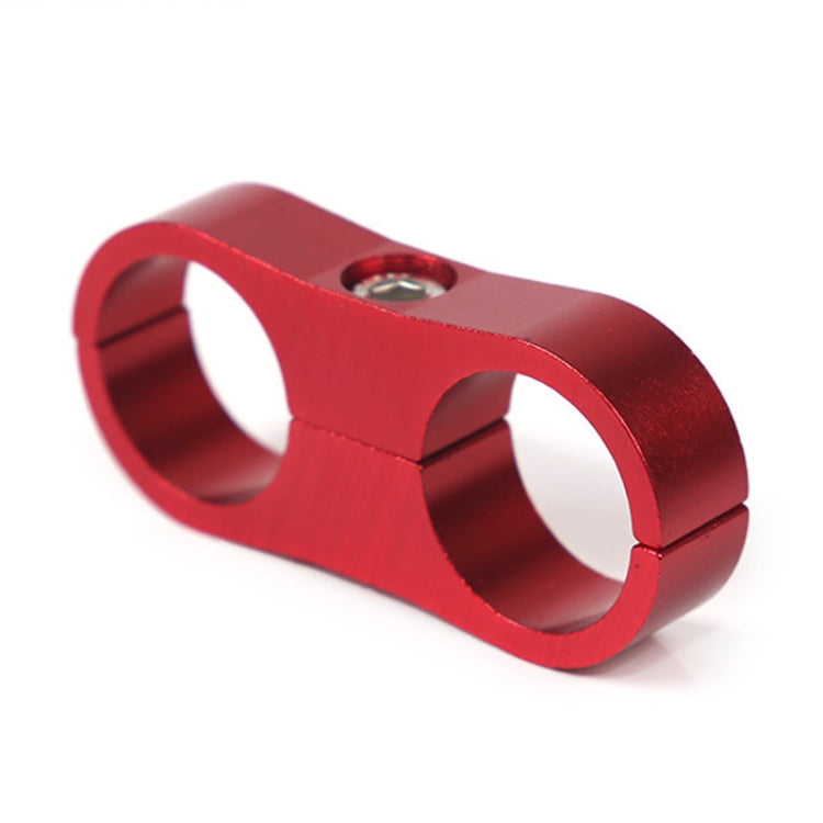 AN6 Automotive 2-hole High Pressure Tubing Fixing Clip Car Tubing Clamp Aluminum Alloy Clip Tubing Separator, Random Color Delivery, AN6