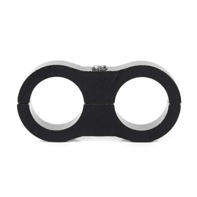 AN12 Automotive 2-hole High Pressure Tubing Fixing Clip Car Tubing Clamp Aluminum Alloy Clip Tubing Separator, Random Color Delivery, AN12