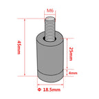 4 PCS Car Modified Isolation Column Engine Cover Blocked Up Screw Engine Turbine Ventilation Gasket Screw Washer