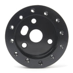 Car Hub for 6-Hole to 3-Hole Steering Wheel Adapter Boss Kit Steering Wheel Spacer Bolts, Adapter (Black), Adapter (Silver)
