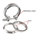 3 inch Car Turbo Exhaust Downpipe V-Band Clamp Stainless Steel 304 Flange Clamp, 3 inch V-Band Clamp
