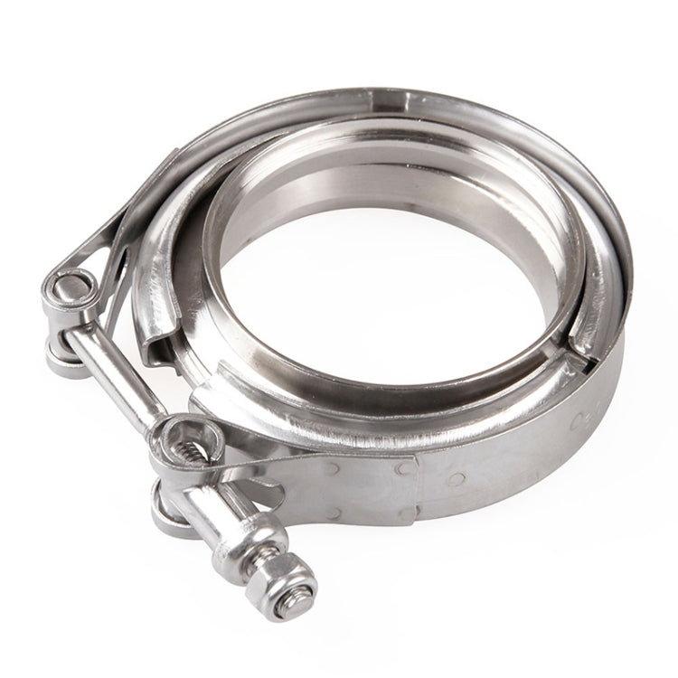 3.5 inch Car Turbo Exhaust Downpipe V-Band Clamp Stainless Steel 304 Flange Clamp, 3.5 inch V-Band Clamp