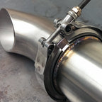 3.5 inch Car Turbo Exhaust Downpipe V-Band Clamp Stainless Steel 304 Flange Clamp, 3.5 inch V-Band Clamp