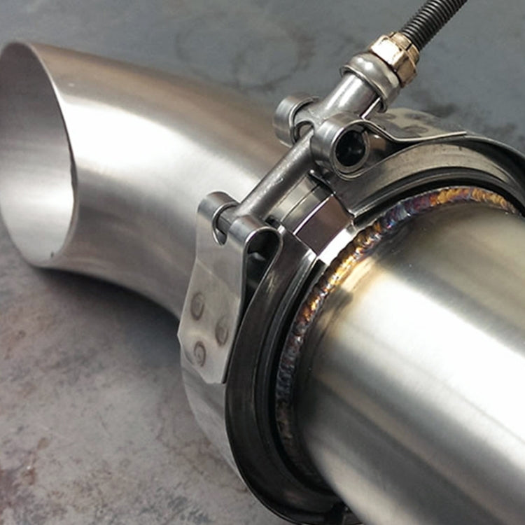 3.5 inch Car Turbo Exhaust Downpipe V-Band Clamp Stainless Steel 304 Flange Clamp, 3.5 inch V-Band Clamp