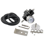 0-140PSI Universal Car Fuel Pressure Regulator with Gauge Adjustable Oil Pressure Regulator, 0-140PSI