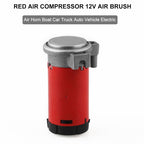 12V Portable Air Compressor for Air Horn Car Truck Vehicle, 12V Red