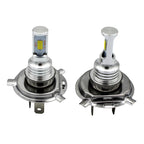 2 PCS H4 72W 1000LM 6000-6500K Super Bright White Light Car Fog LED Bulbs, DC 12-24V, H4