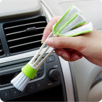 Clean Tool Dirt Duster Brush Dual Head for Car Air-Condition Vent Blind, 1 PC