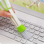 Clean Tool Dirt Duster Brush Dual Head for Car Air-Condition Vent Blind, 1 PC
