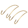 2 PCS Metal Headrest Car Hooks, Gold