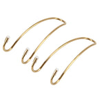 2 PCS Metal Headrest Car Hooks, Gold