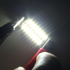 2 PCS DC 12V 3W 36MM Bicuspid Car Door Lamps Registration Mark light Dashboard Dome Door Lights LED Reading Lamp with 16 LED SMD 3014 Lights White, 36MM