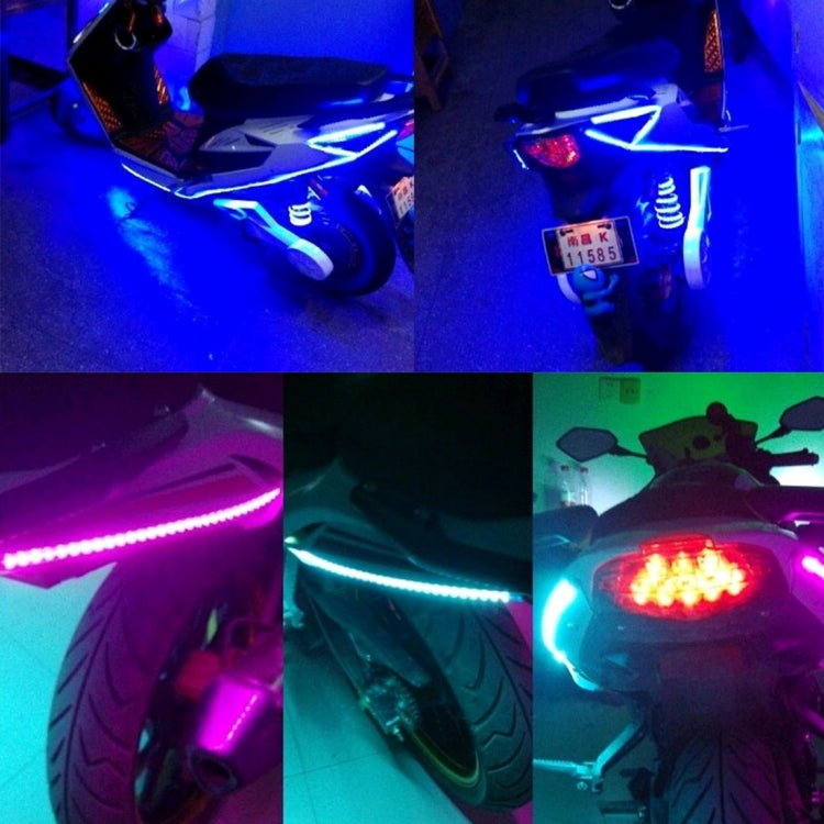5 PCS Flow Style 45 LED 3528 SMD Waterproof Flexible Car Strip Light for Car Decoration, DC 12V, Length: 90cm, 90cm Blue, 90cm Pink, 90cm Green, 90cm Ice blue, 90cm Red, 90cm White, 90cm Yellow