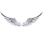 3D Angel Wing Metal Sticker Decal Auto Car Emblem Decal Decoration Color Silver, Angel Wing