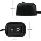 1m Jtron Car DIY Switch Drop Button Switch off / on DC 12 V for Fog Lights, DRL, LED Strips, 1m