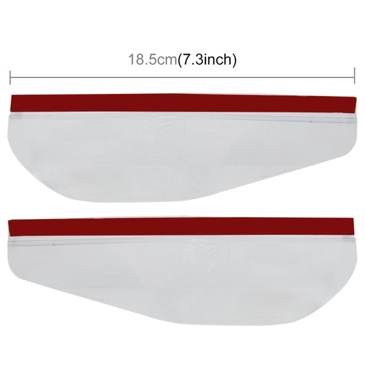 1 Pair Car Rearview Mirror Rain Blades Car Back Mirror Eyebrow Rain Cover Car Rearview Mirror Eyebrow Covers Flexible Protection Rainproof Decoration Accessories, 3R-2101