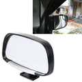 3R-081 Car Blind Spot Side View Wide Angle Convex Mirror Vision Collection Side View Mirror Blind Spot Mirror, 3R-081(Black), 3R-081(Silver)